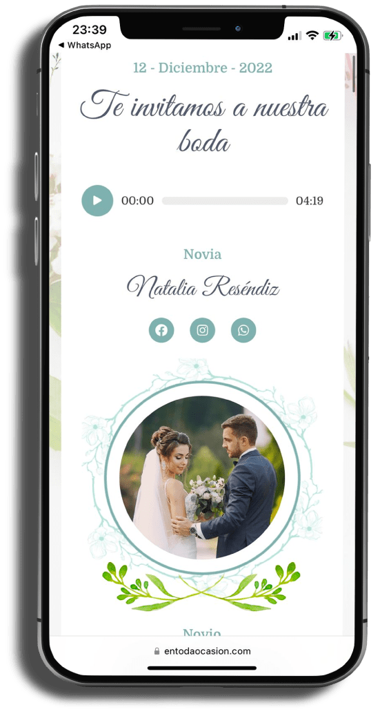 invitación digital inteligente para boda