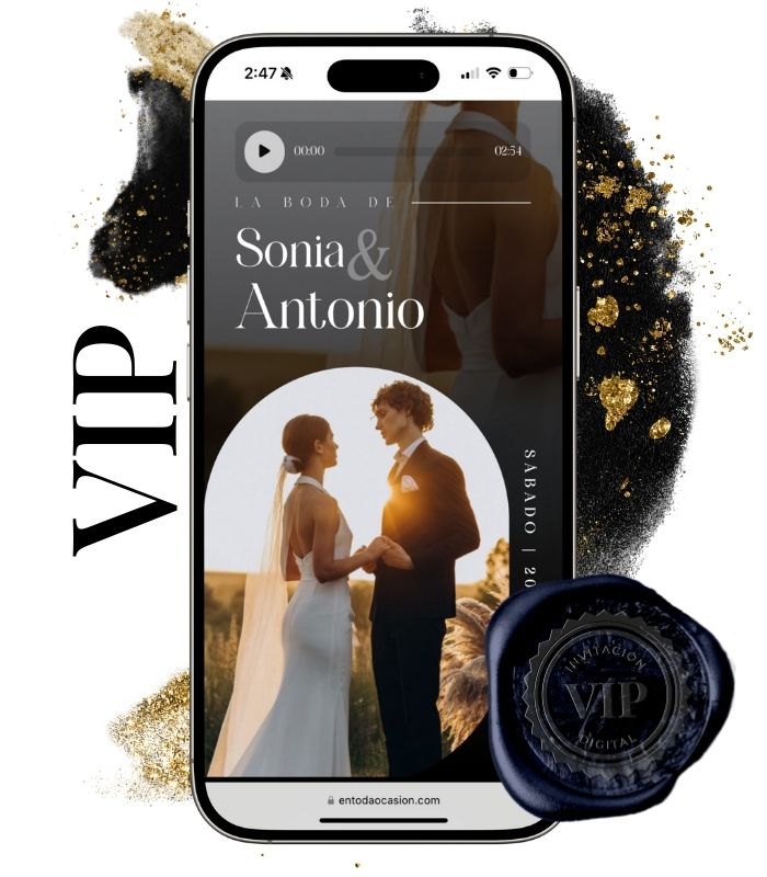 invitacion para boda elegante