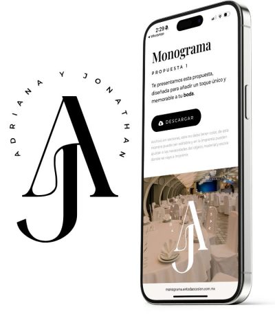 diseño de monograma para boda